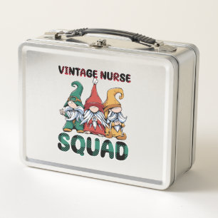 Lunch Box Gnomes de soins infirmiers Vintages amusants