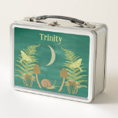 Lunch Box Goblincore Snail and Mushrooms Personnalisé (Devant)
