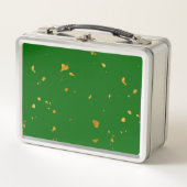 Lunch Box Gold Flakes sur Emerald Green (Devant)