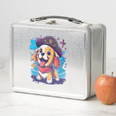 Lunch Box Golden Retriever Chien Pirate (En situation)