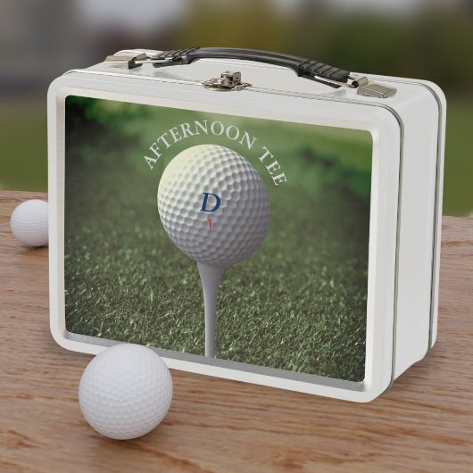 Lunch Box Golf Ball Monogramme Après-midi Tee Golfing