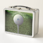 Lunch Box Golf Ball Monogramme Après-midi Tee Golfing (Devant)