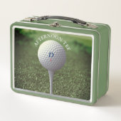 Lunch Box Golf Ball Monogramme Après-midi Tee Golfing (Devant)