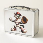Lunch Box Goofy Cat Baseball Pitcher Monte (Dos)