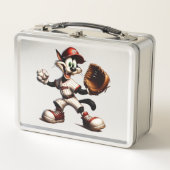 Lunch Box Goofy Cat Baseball Pitcher Monte (Devant)