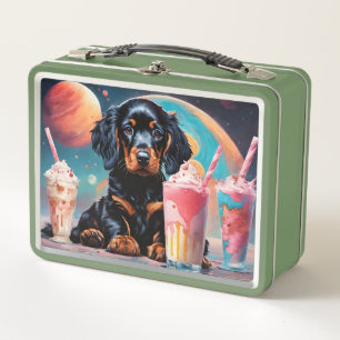 Lunch Box Gordon Setter Puppy N Milkshakes