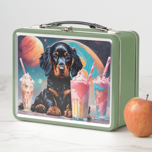 Lunch Box Gordon Setter Puppy N Milkshakes (En situation)