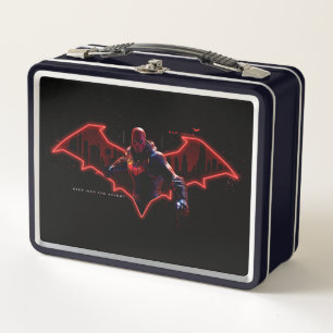 Lunch Box Gotham Chevaliers Hood rouge dans le logo