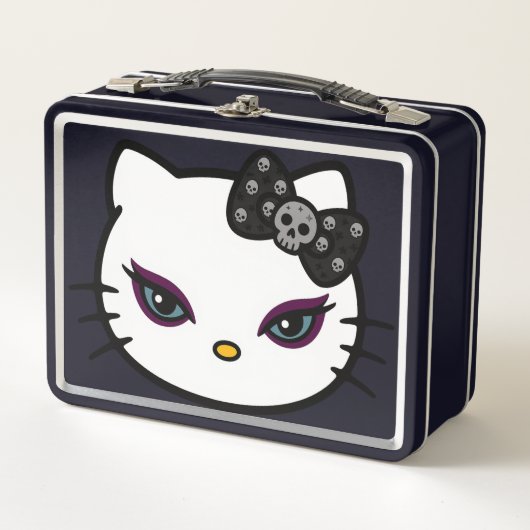 Lunch Box Gothique Kitty Skull Bow (Devant)