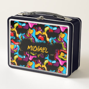 Lunch Box Graffiti Hip Hop Street Art Enfants Néon Coloré