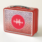 Lunch Box Graines de pastèque mignonnes Parties scintillant  (Dos)