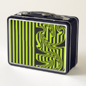 Lunch Box Graines et torrents - Lime vert et noir (Dos)