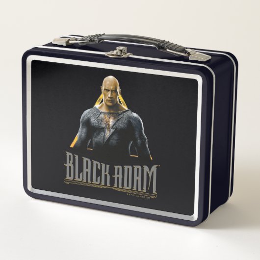 Lunch Box Graphique Caractère et nom Adam noir (Devant)