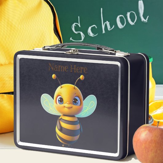 Lunch Box Graphique de dessin mignon de l'insecte de bourdon