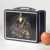 Lunch Box Graphique de groupe triangulaire Adam noir (En situation)