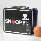 Lunch Box Graphique de typographie japonaise Snoopy (En situation)