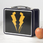 Lunch Box Graphique des boulons de foudre noirs (En situation)