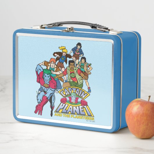 Lunch Box Graphique du logo Captain Planet & Planeteers Grou (En situation)