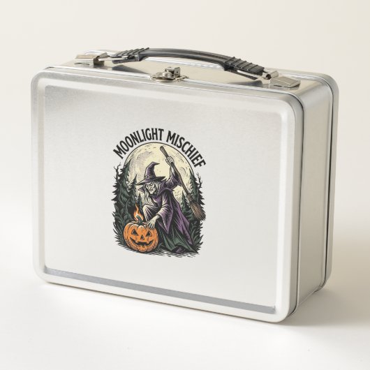 Lunch Box Graphisme de malice au clair de lune de sorcière d (Devant)