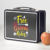 Lunch Box Graphisme de sorcière de Halloween à balai gratuit (En situation)