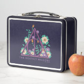 Lunch Box Graphisme des hirondelles mortes florales (En situation)