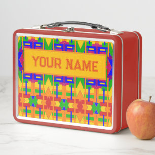 Lunch Box Graphisme inspiré de l'art vintage de votre nom