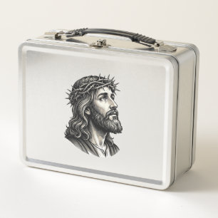 Lunch Box Gravure Vintage Couronne d'Épines Dessin de Portra