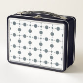 Lunch Box Gray Polka Dots, Polka Dot Pattern, Dots (Devant)