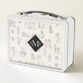 Lunch Box Grèce antique Histoire grecque Motif Monogramme (Dos)