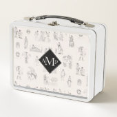 Lunch Box Grèce antique Histoire grecque Motif Monogramme (Devant)