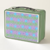 Lunch Box Green avec étoiles bleues pour enfants o (Dos)