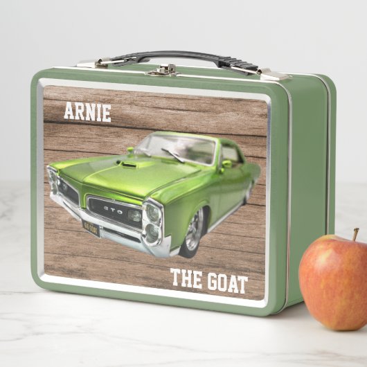 Lunch Box Green Pontiac GTO - La CHÈTE (En situation)