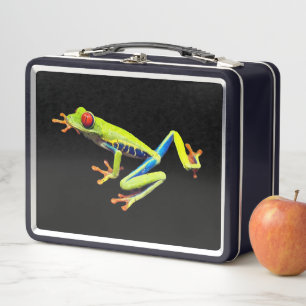 Lunch Box Grenouille à feuilles rouges