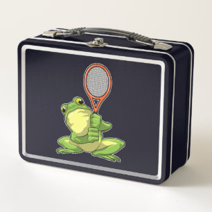 Lunch Box Grenouille au tennis avec raquette de tennis