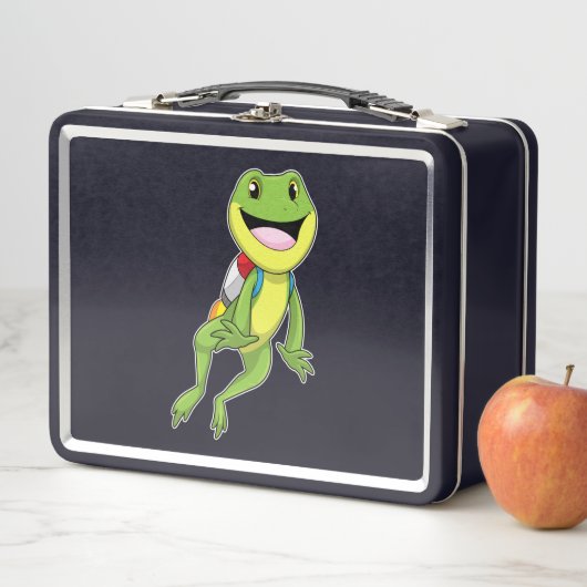 Lunch Box Grenouille avec Jetpack (En situation)