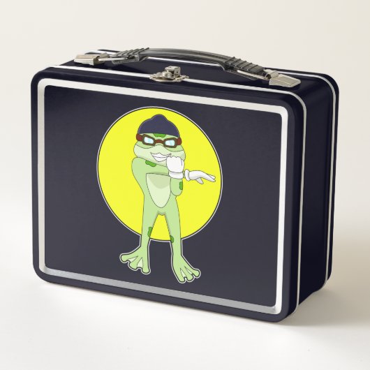 Lunch Box Grenouille avec lunettes de natation (Devant)