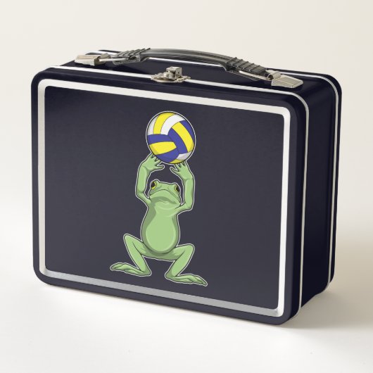 Lunch Box Grenouille avec volleyball (Devant)