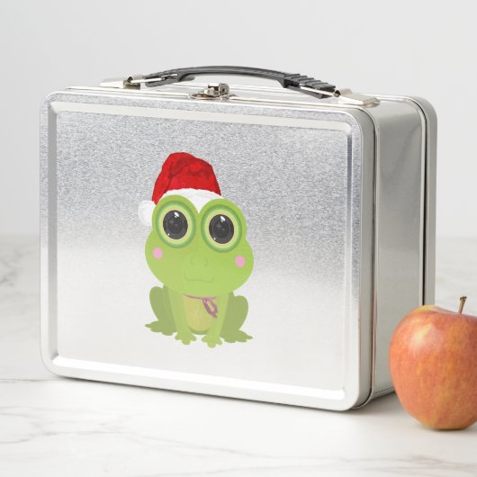 Lunch Box Grenouille de Noël (En situation)