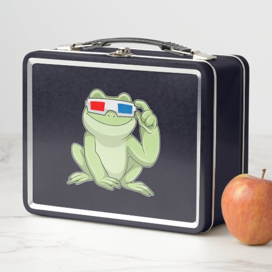 Lunch Box Grenouille Glasses (En situation)
