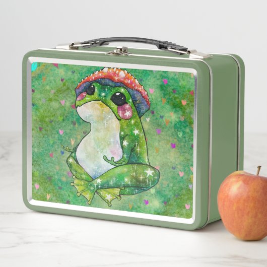 Lunch Box Grenouille nommée Clover (En situation)