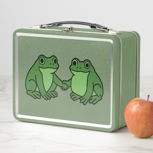 Lunch Box Grenouilles Ensemble Fortes Protestation de Grenou (En situation)