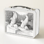 Lunch Box Griffins sculpté crayon monochrome Art (Dos)