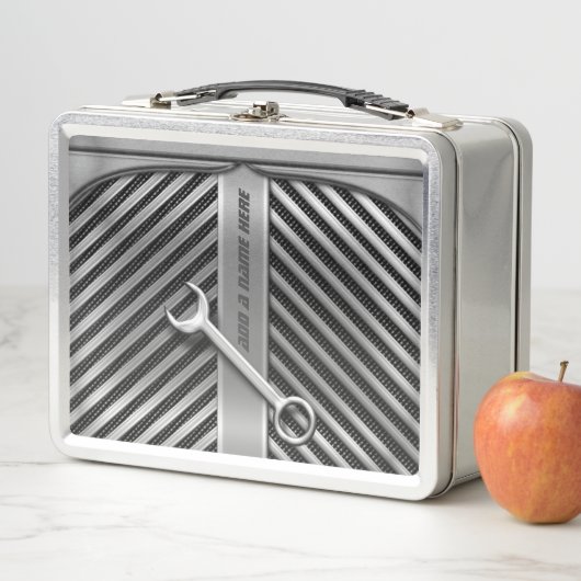 Lunch Box Gril et clé drôles de véhicule de mécanique (En situation)