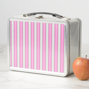 Lunch Box Grilles roses néon modernes avec effet 3D