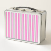 Lunch Box Grilles roses néon modernes avec effet 3D (Devant)
