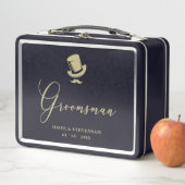 Lunch Box Groomsman Chic Wedding Minimalist (En situation)