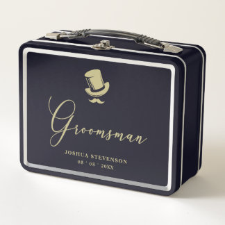 Lunch Box Groomsman Chic Wedding Minimalist