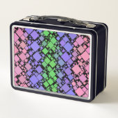 Lunch Box Groovy Boho Rétro Mod Géométrique Fierté Trigender (Dos)
