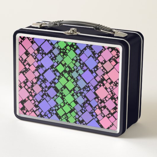 Lunch Box Groovy Boho Rétro Mod Géométrique Fierté Trigender (Devant)