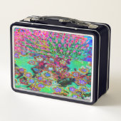 Lunch Box Groovy Sedum Violet Abstrait Psychedelique (Dos)